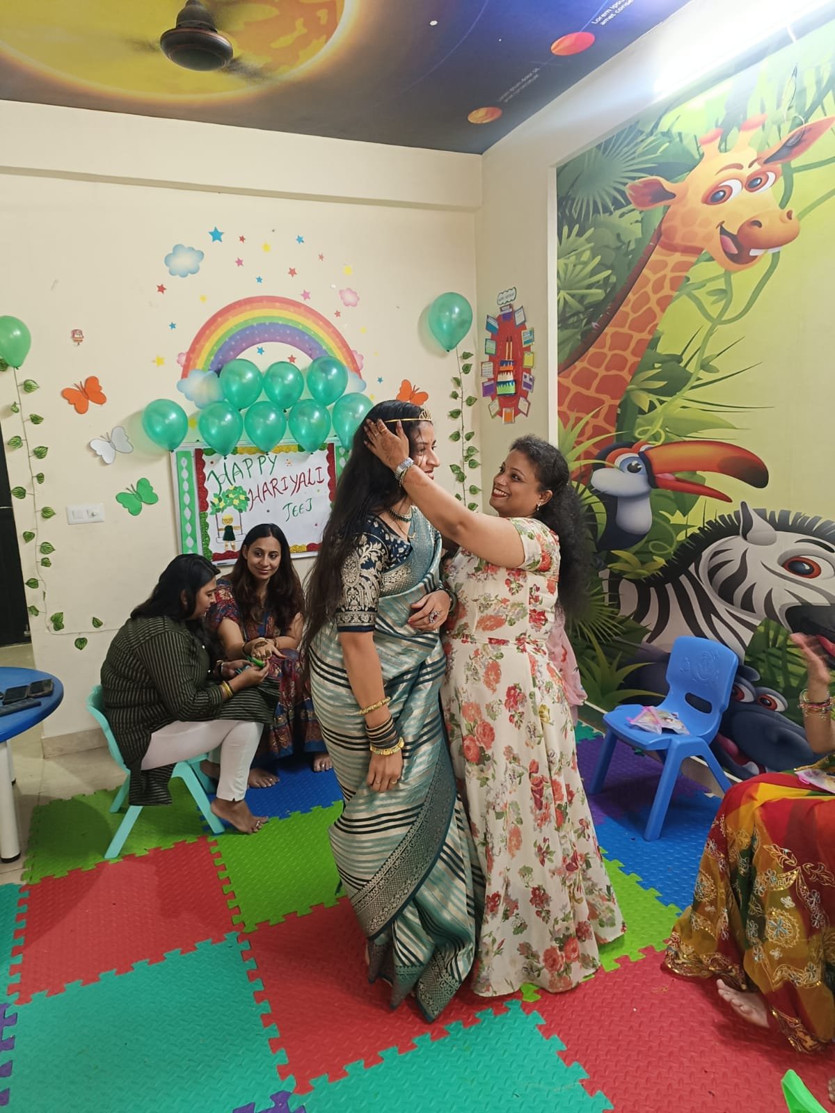 Children enjoying activities at Mayan Sakshar Gurukulam