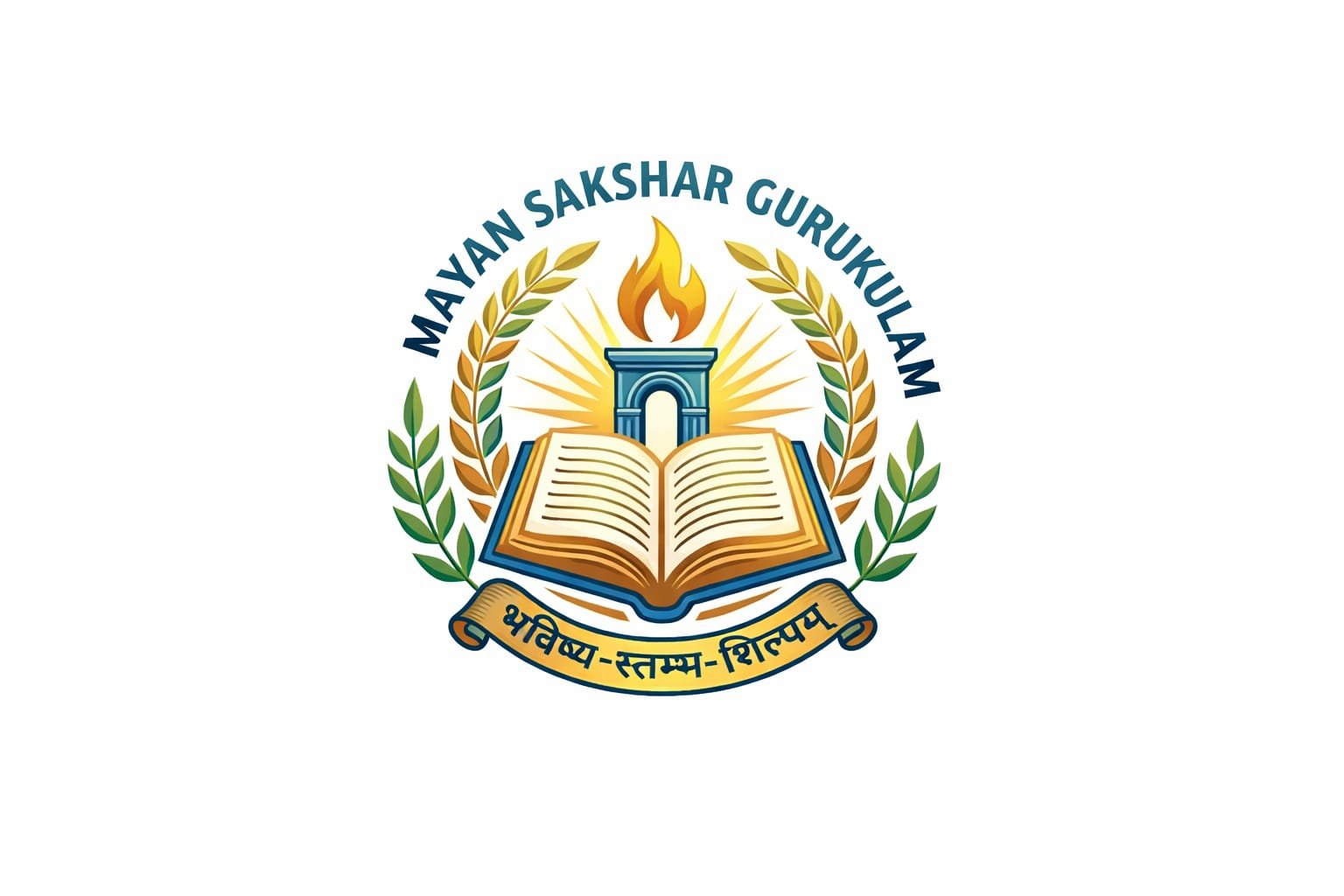 Mayan Sakshar Gurukulam logo